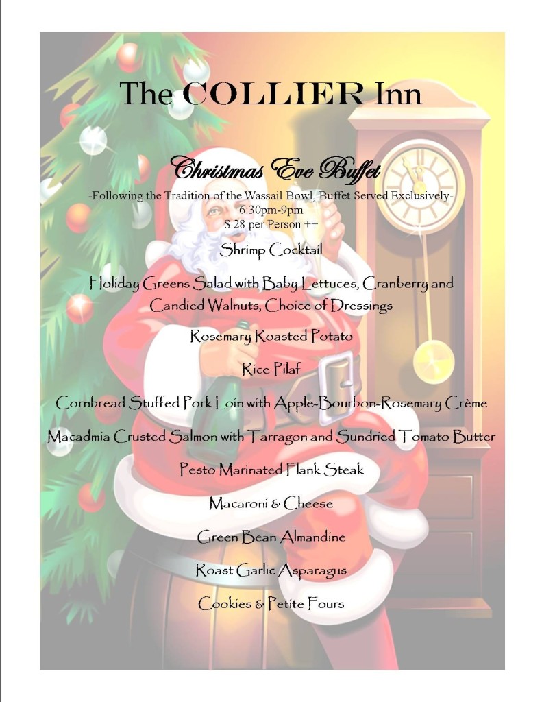 The 2014 Collier Inn Holiday Feasts