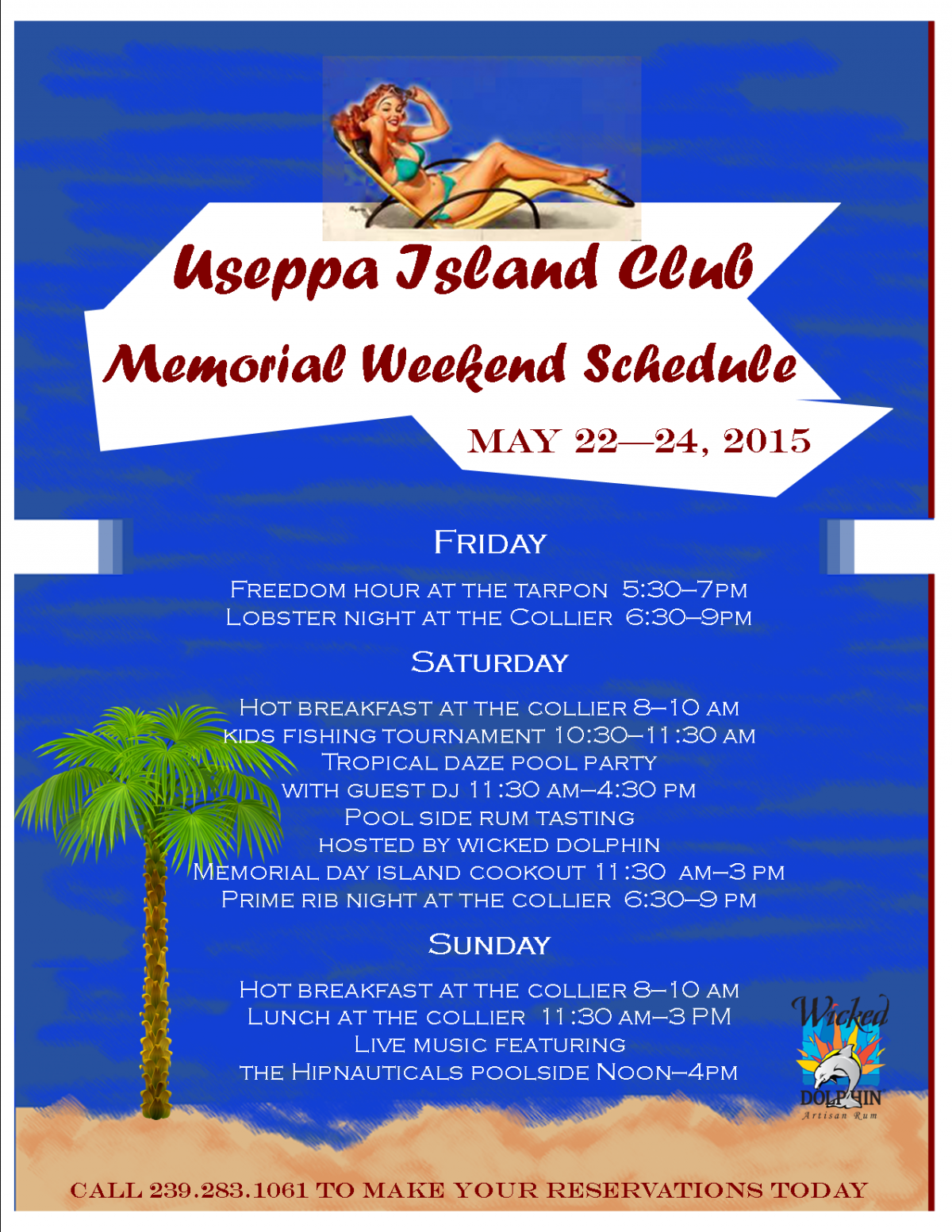 Memorial Day Weekend 2015 Schedule